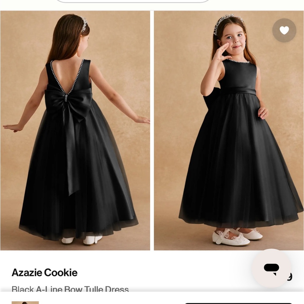 Azazie Cookie flower girl dress size 8 (two available)